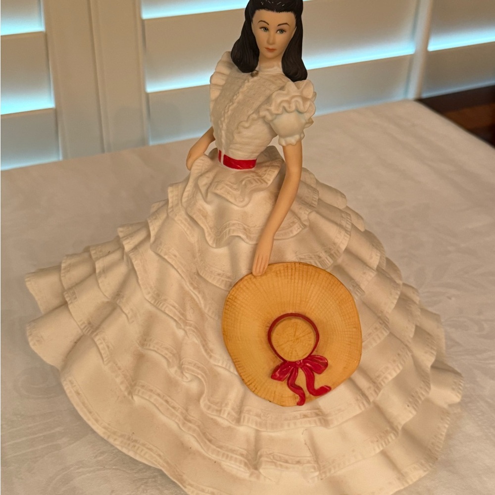 1987 Franklin Mint Fine Porcelain Vivien Leigh As Scarlett O'Hara